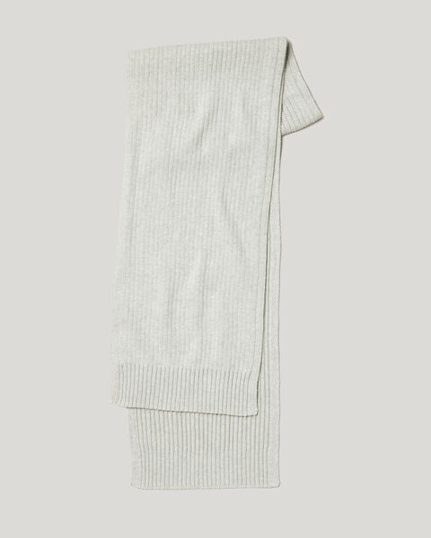 Knitted Scarf, Grey, hi-res
